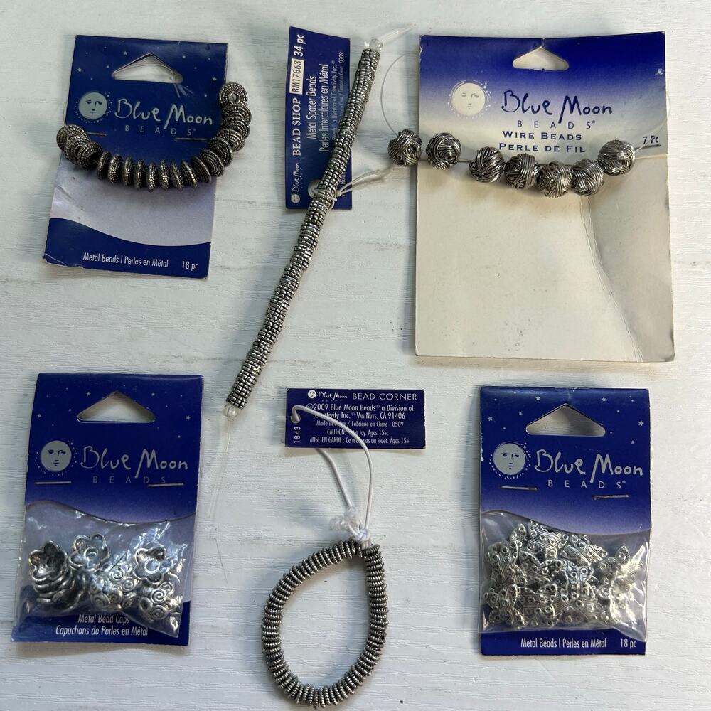 Blue Moon Beads Metal Spacer & Butterfly Bead Lot
